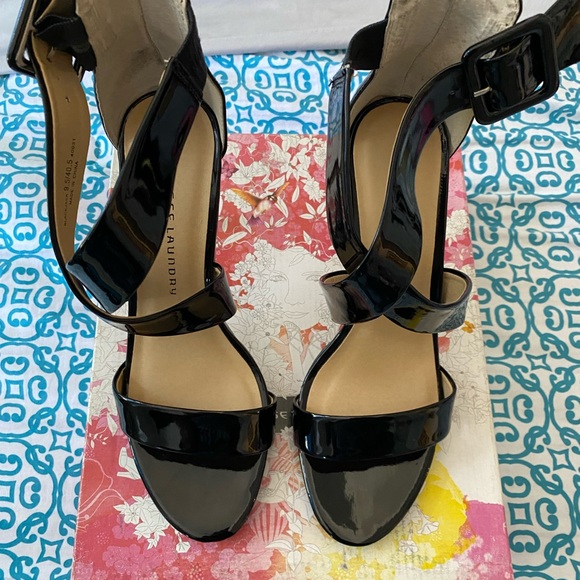 Black Jack Patent Chinese Laundry Heels - Picture 2 of 11